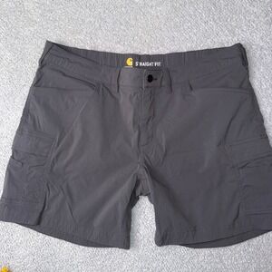 Carhartt Force Madden Gray Cargo Shorts Straight‎ Fit Womens Size 18